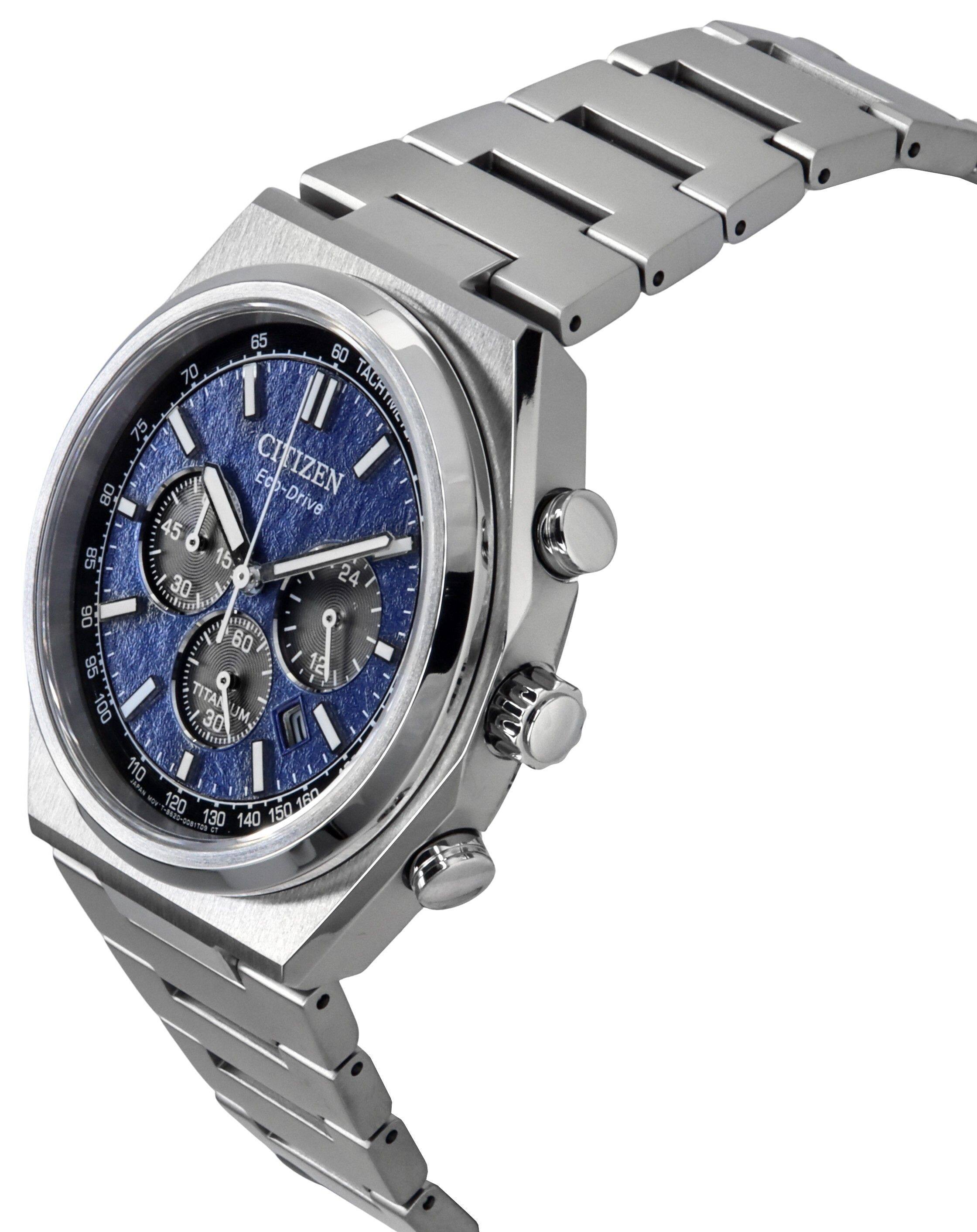Citizen Zenshin Chronograph Super Titanium Dial Eco Drive CA4610