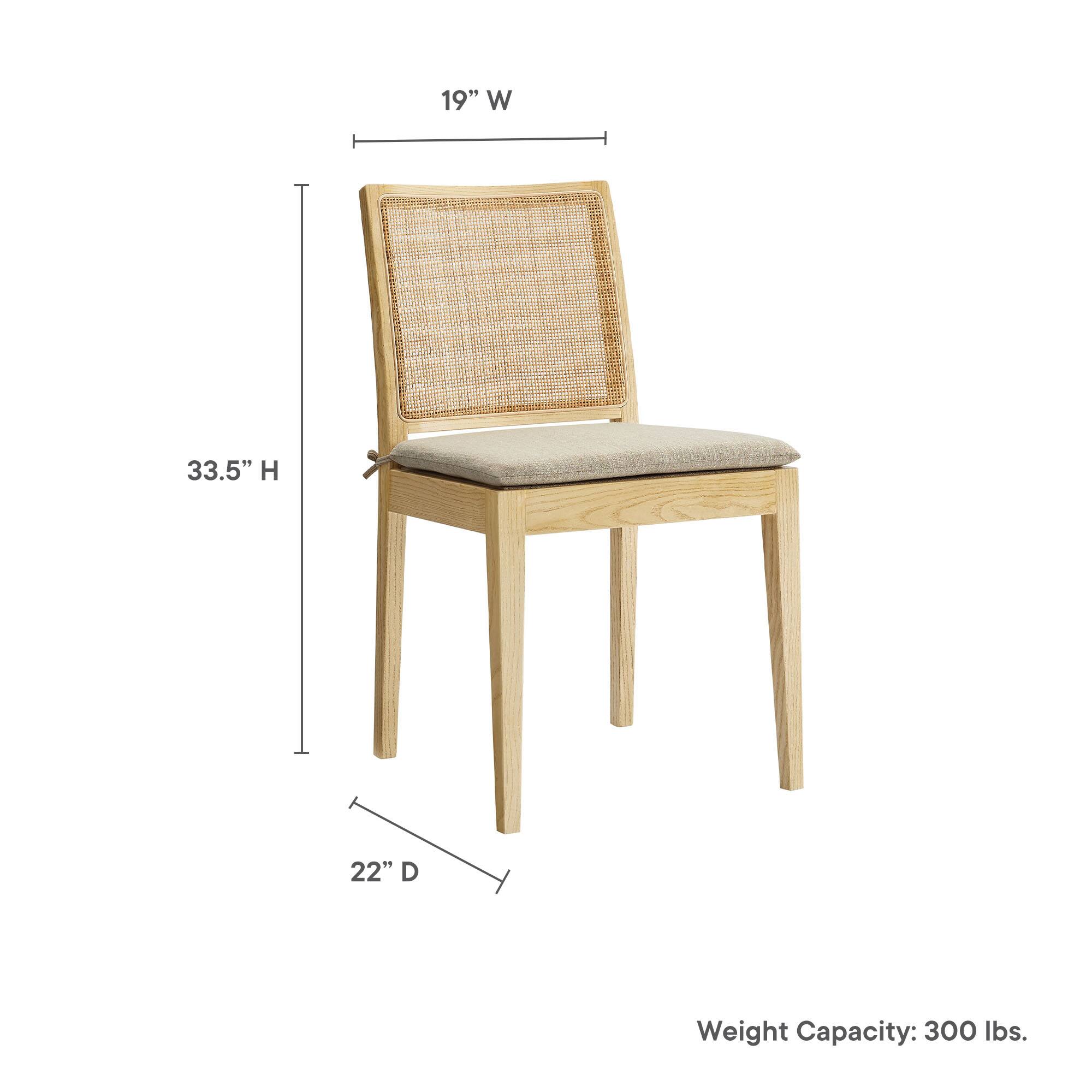 19" W x 33.5" H x 22" D  
Weight Capacity: 300 lbs.