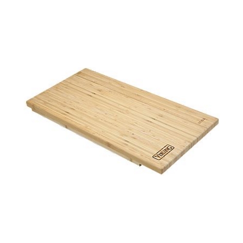 BambooMN Brand Bamboo Griddle Cover/Cutting Board for Viking Cooktops Vertical Cut with Raised Design Small (10.25x19.8x1.50)