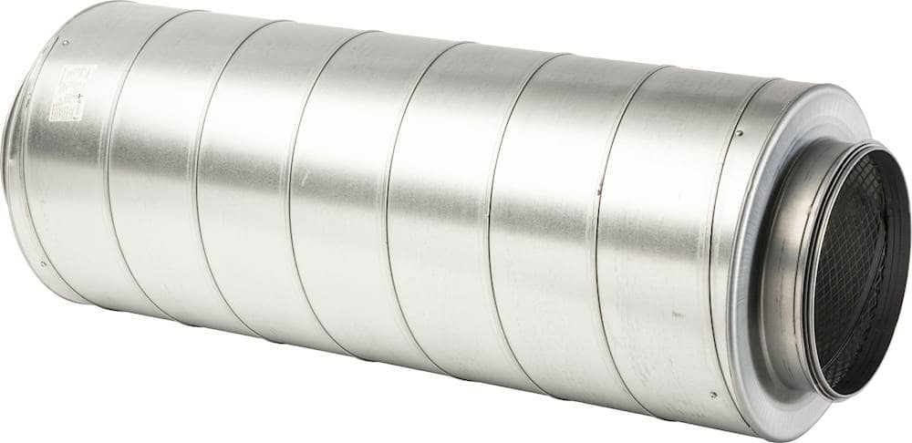 Viking - In-line fan silencer - Silver - Front_Zoom