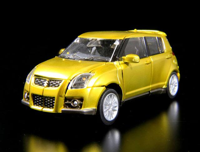 Alt View 4. Transformers - A-03 Goldbug Exclusive Version | Suzuki Swift Sport | Transformers Alternity.