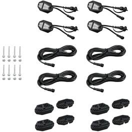 Race Sport - COLORTRAIL 4-Pod LED RGBW Rock Light Expansion Kit - Multi