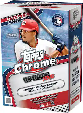 2025 Topps Chrome Update Series Baseball Blaster Box