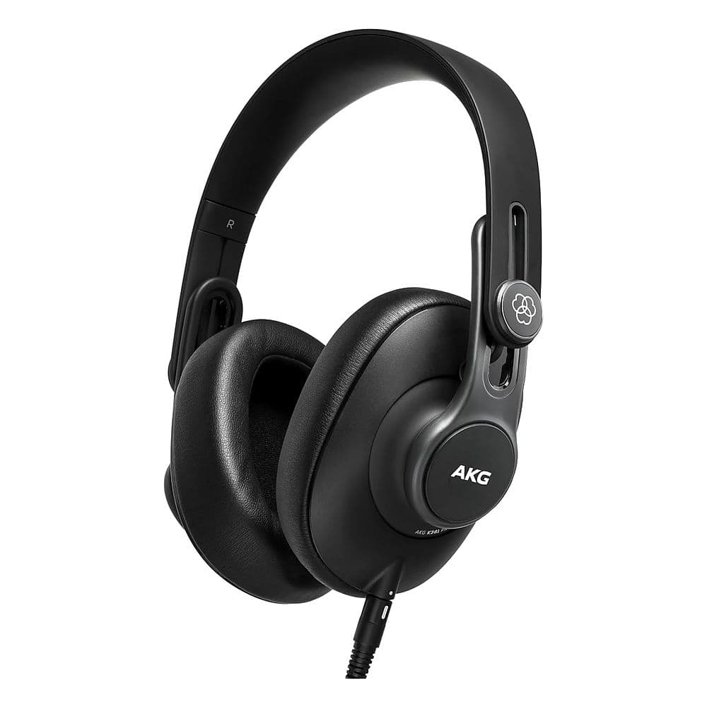 AKG - Wired Over-Ear Closed-Back Studio Headphones - Black