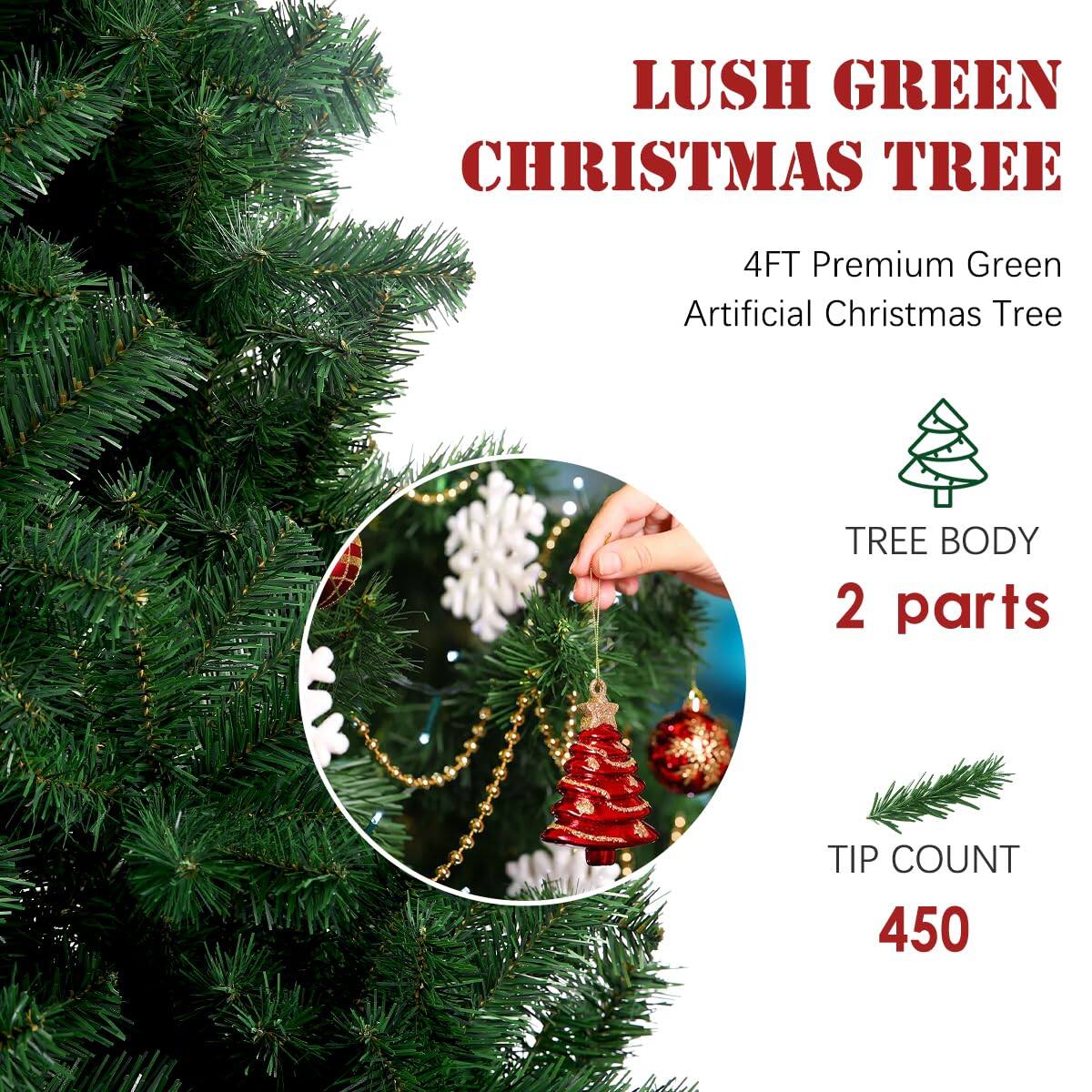 LUSH GREEN CHRISTMAS TREE

4FT Premium Green Artificial Christmas Tree

TREE BODY
2 parts

TIP COUNT
450