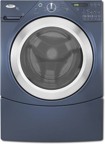 Front Standard. Whirlpool - Duet 4.0 Cu. Ft. 14-Cycle Washer - Ocean Sapphire.