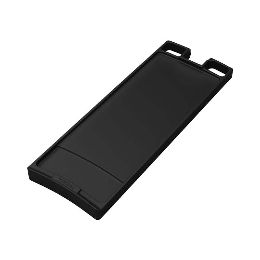 Left. Viking - Griddle/Grill Plate for Ranges - Black.