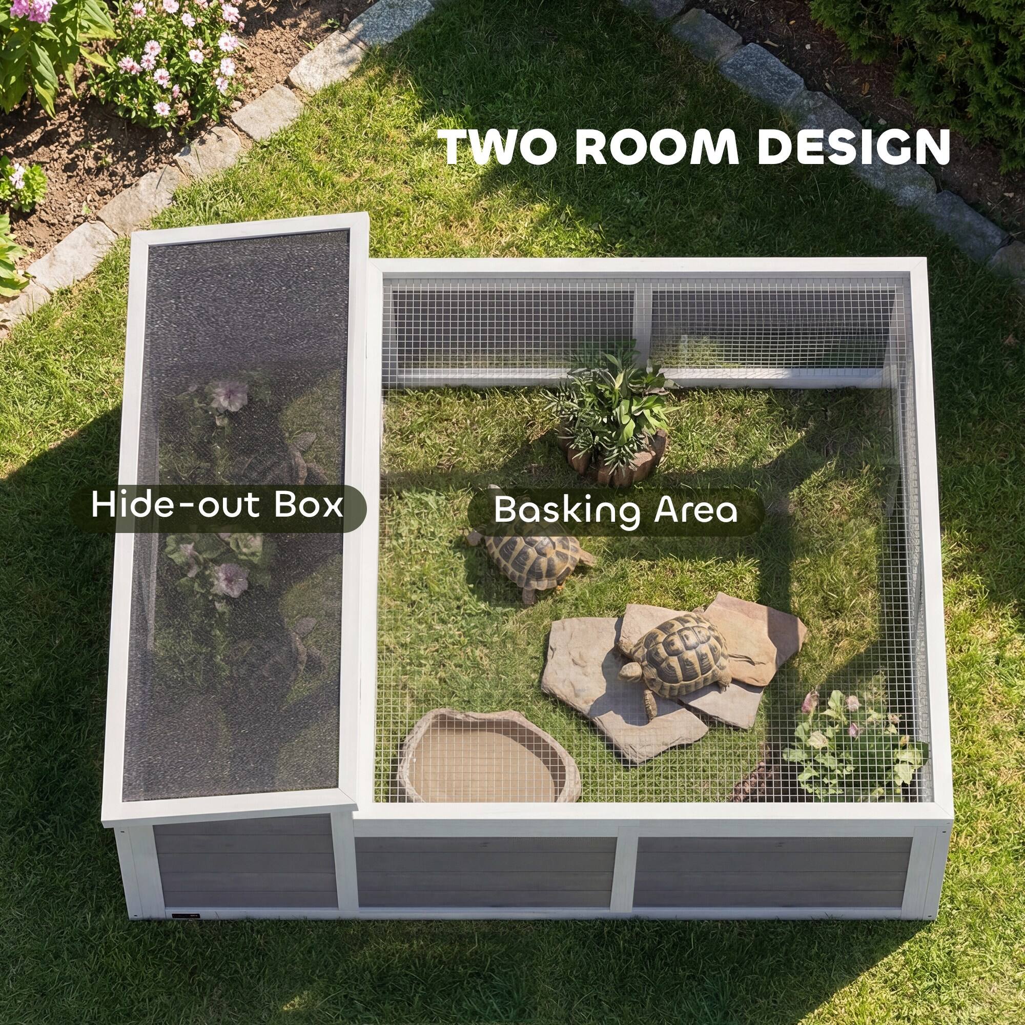 TWO ROOM DESIGN

Hide-out Box

Basking Area