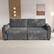 Alt View 2. Dyonery - 91" Sectional Sleeper Sofa Bed with Pull Out Bed, Oversized Loveseat Sleeper Sofa with Reclining Backrest - Grey.