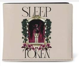 PopMarket - Sleep Token - Rocksax - Sleep Token - Statue Logo - Wallet With Coin Pocket (Cream) - Multicolor