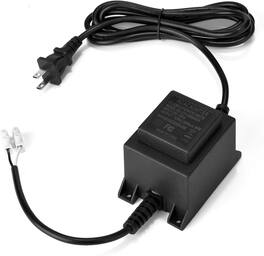 AGPtek - Voltage Converter Transformer 110/120V to AC 12V/5A for Water Pump, Outdoor Light - Black