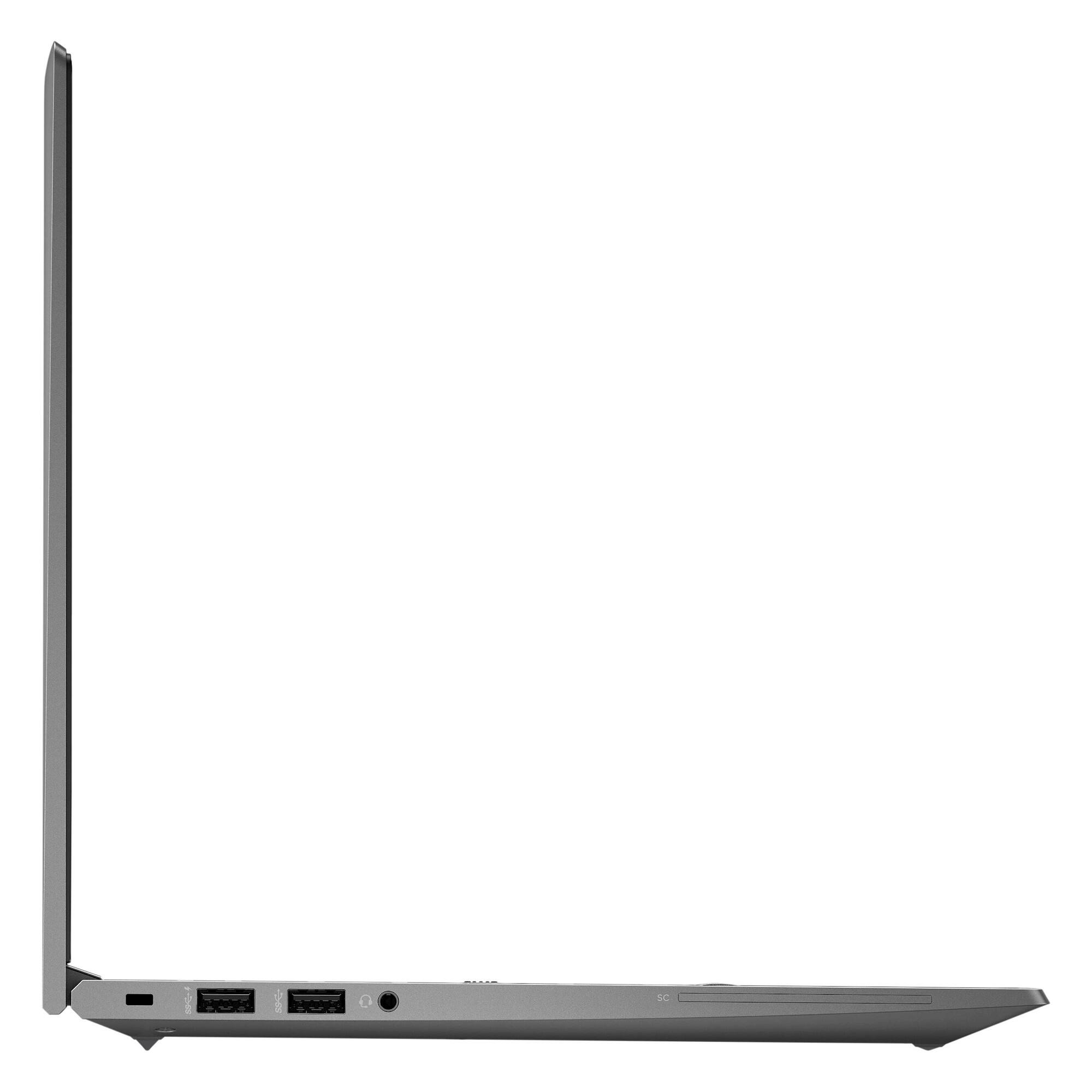 Left. HP - HP ZBook Firefly 14 G8 Core i5-1135G7 2.4GHz, 16GB, 256GB SSD, 14" FHD, Windows 11 Pro (Refurbished) - Gray.