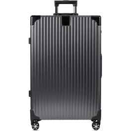 Champs - Elite Aluminum Collection Large Luggage Case - Gray