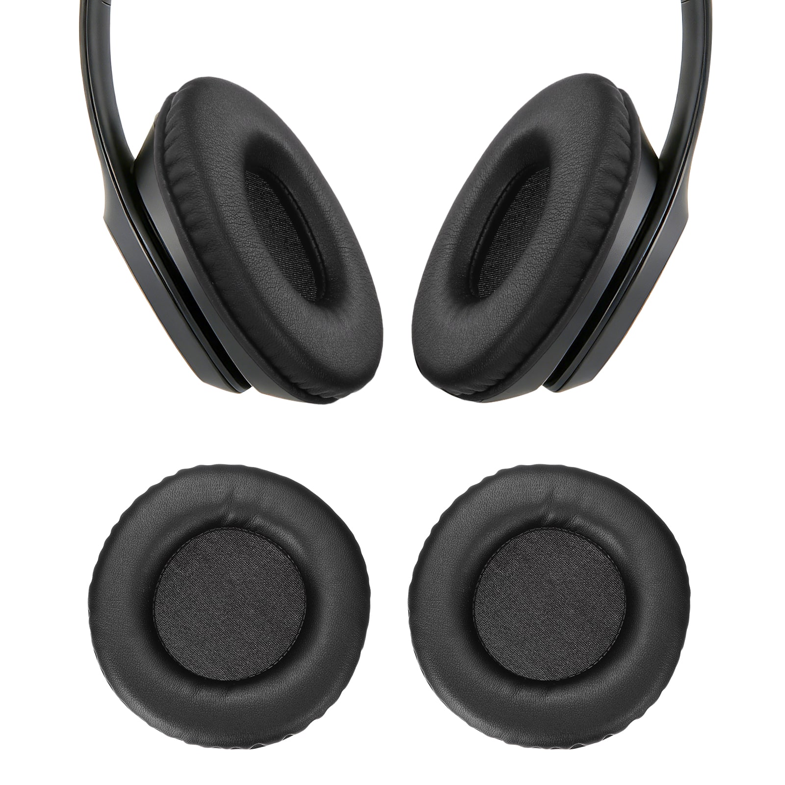 Unique Bargains - 2pcs Universal Wireless Ear Pads Replacement Cushions 3.9 Inch Soft High Density for Headphones Gaming - Black