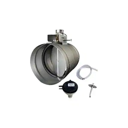 Front. Viking - Automatic Make-Up Air Damper for Professional 5 Series VDD5300SS and VDD5360SS Hoods - Gray.