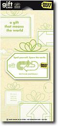 Front Large. Best Buy GC - $100 Spare the Earth Gift Card.