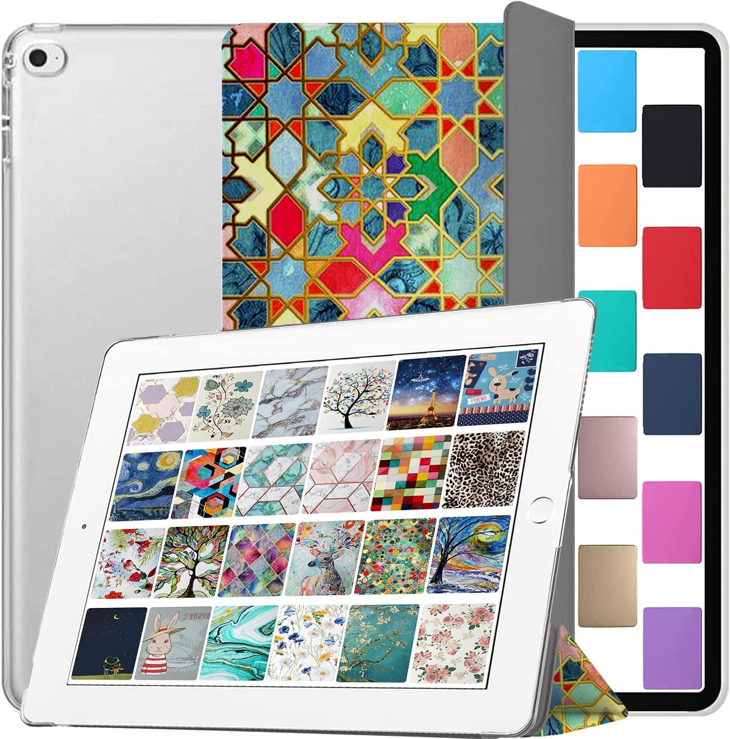 "DuraSafe Cases - iPad mini 4 7.9"" 2015 Protective Tri-Fold Case with Sleep/Wake Cover A1538 A1550 A2133 A2124 A2126 A2125 - Damask" price history on PriceWatchPro