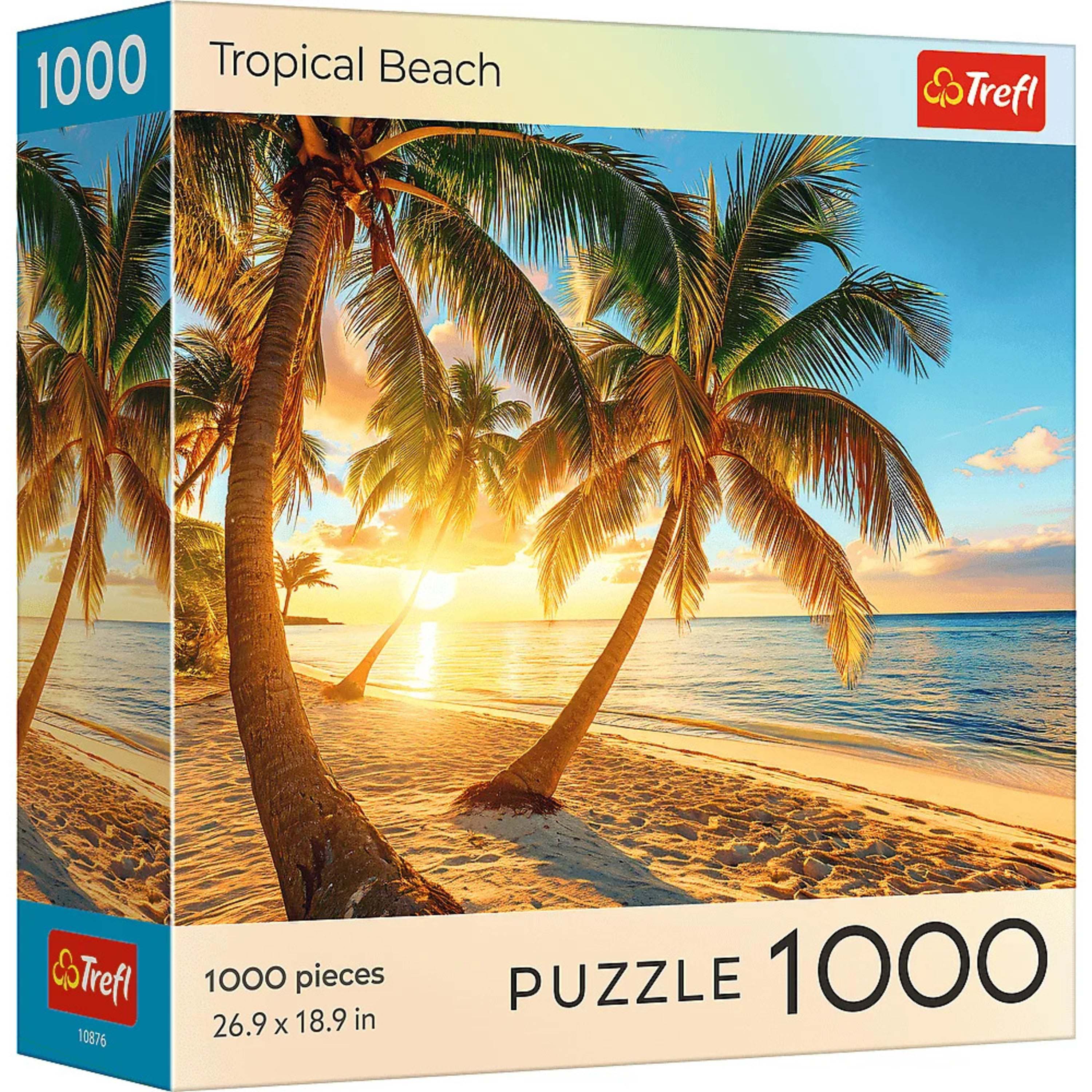 1000 Tropical Beach  
Trefl  
Treft 10876  
1000 pieces 26.9 x 18.9 in  
PUZZLE 1000