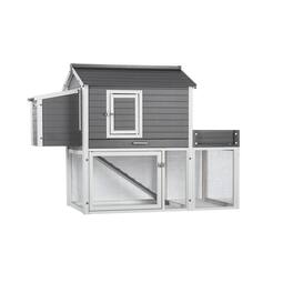 New Age Pet - ECOFLEX Urban Farm Garden Chicken Coop - Gray/White