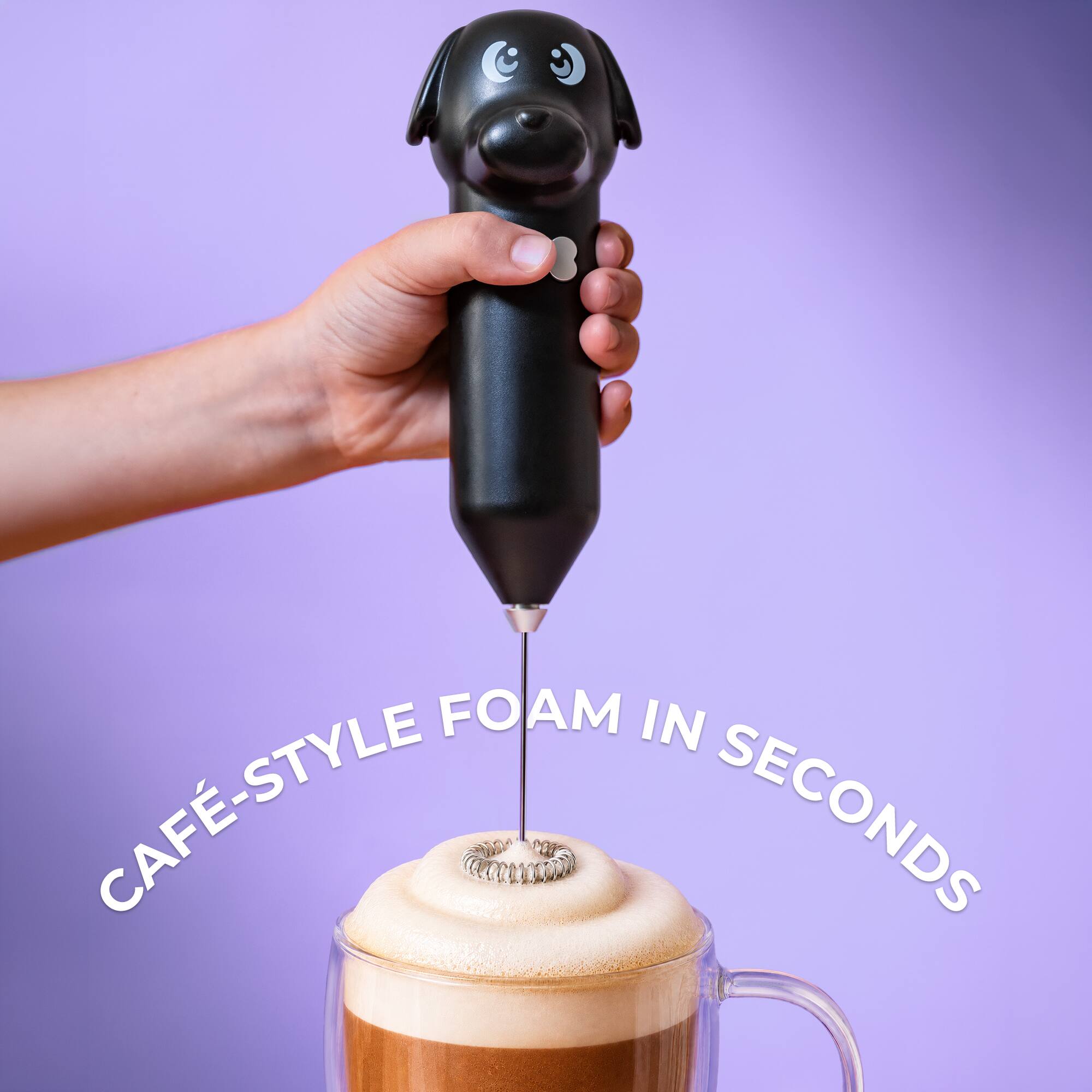 Café-style foam in seconds