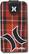 Front Standard. Hurley - Plaid Flip Case for Apple iPod touch - Red.