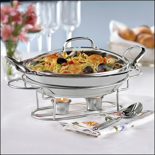 Angle View: Cuisinart - Classic Entertaining Collection Buffet Server - Stainless-Steel