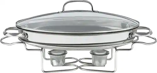 Front. Cuisinart - Classic Entertaining Collection Buffet Server - Stainless-Steel.