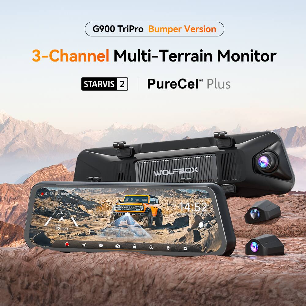 G900 TriPro Bumper Version

3-Channel Multi-Terrain Monitor

STARVIS 2 | PureCel® Plus

WOLFBOX

01:22 K-1080 OE SO 14 52 15mgn