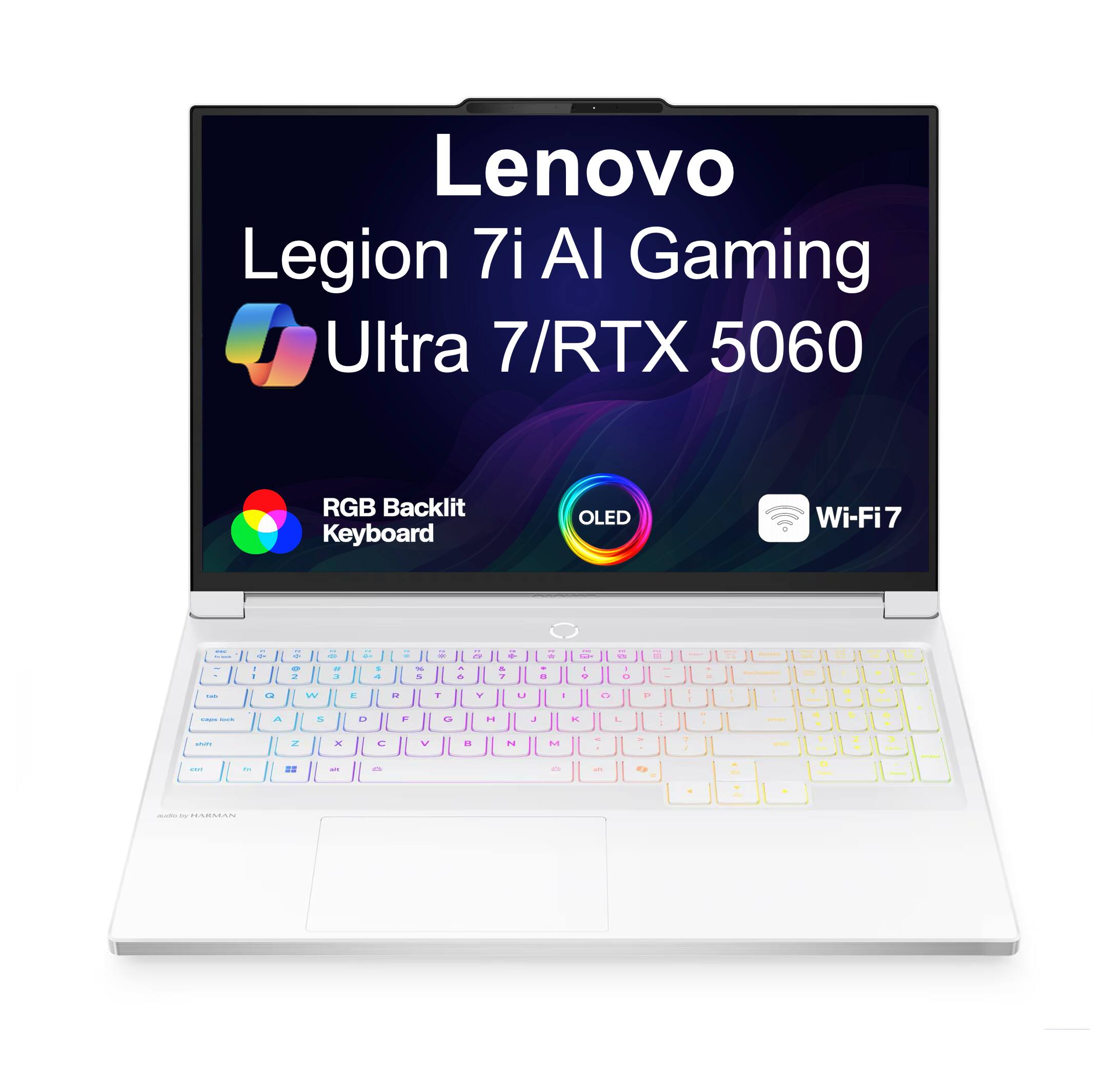 Lenovo Legion 7i AI Gaming Ultra 7/RTX 5060 RGB Backlit Keyboard OLED Wi-Fi7