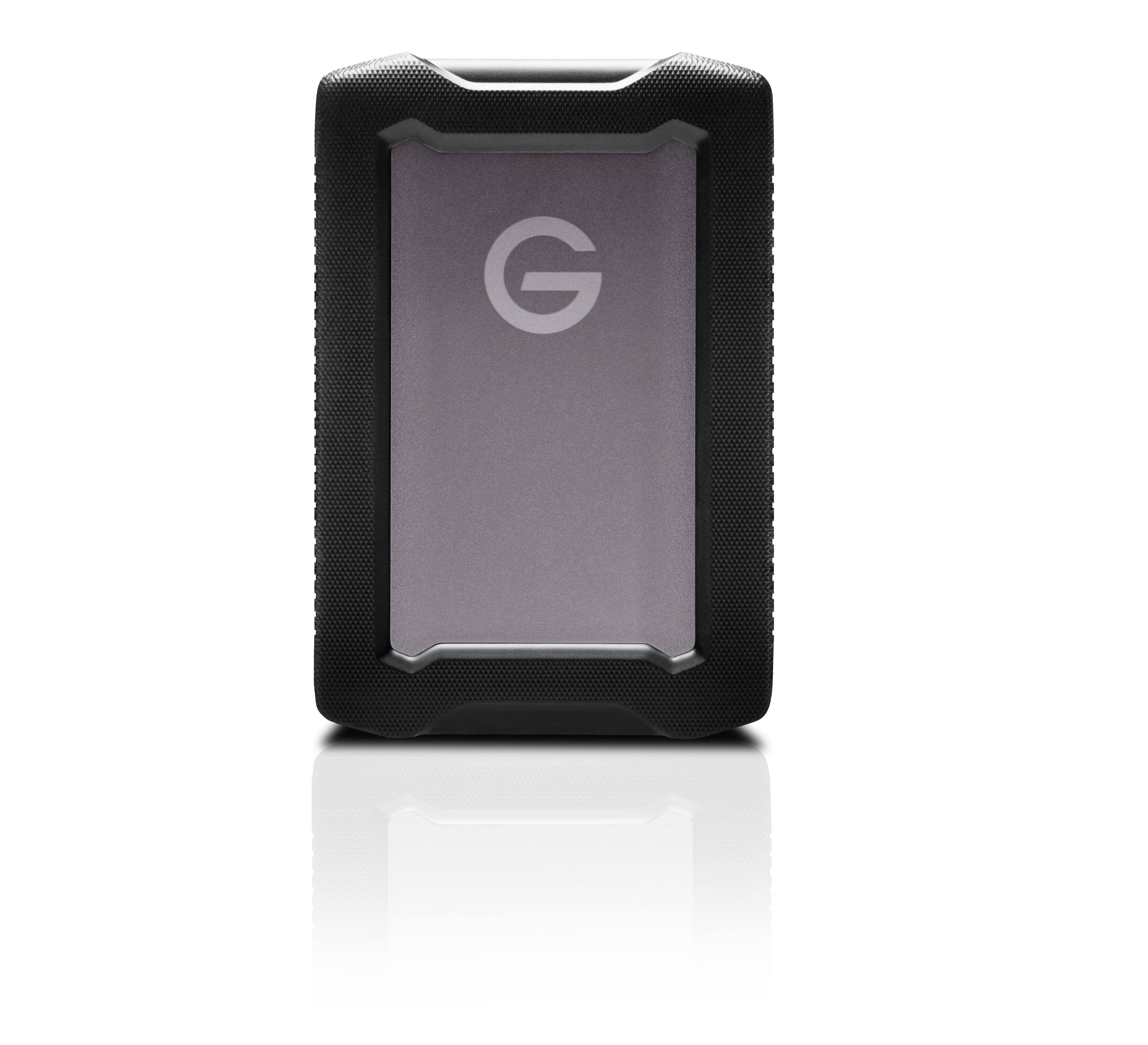 Front. SanDisk Professional - G-DRIVE ArmorATD 5TB External USB-C Portable Hard Drive - Space Gray.