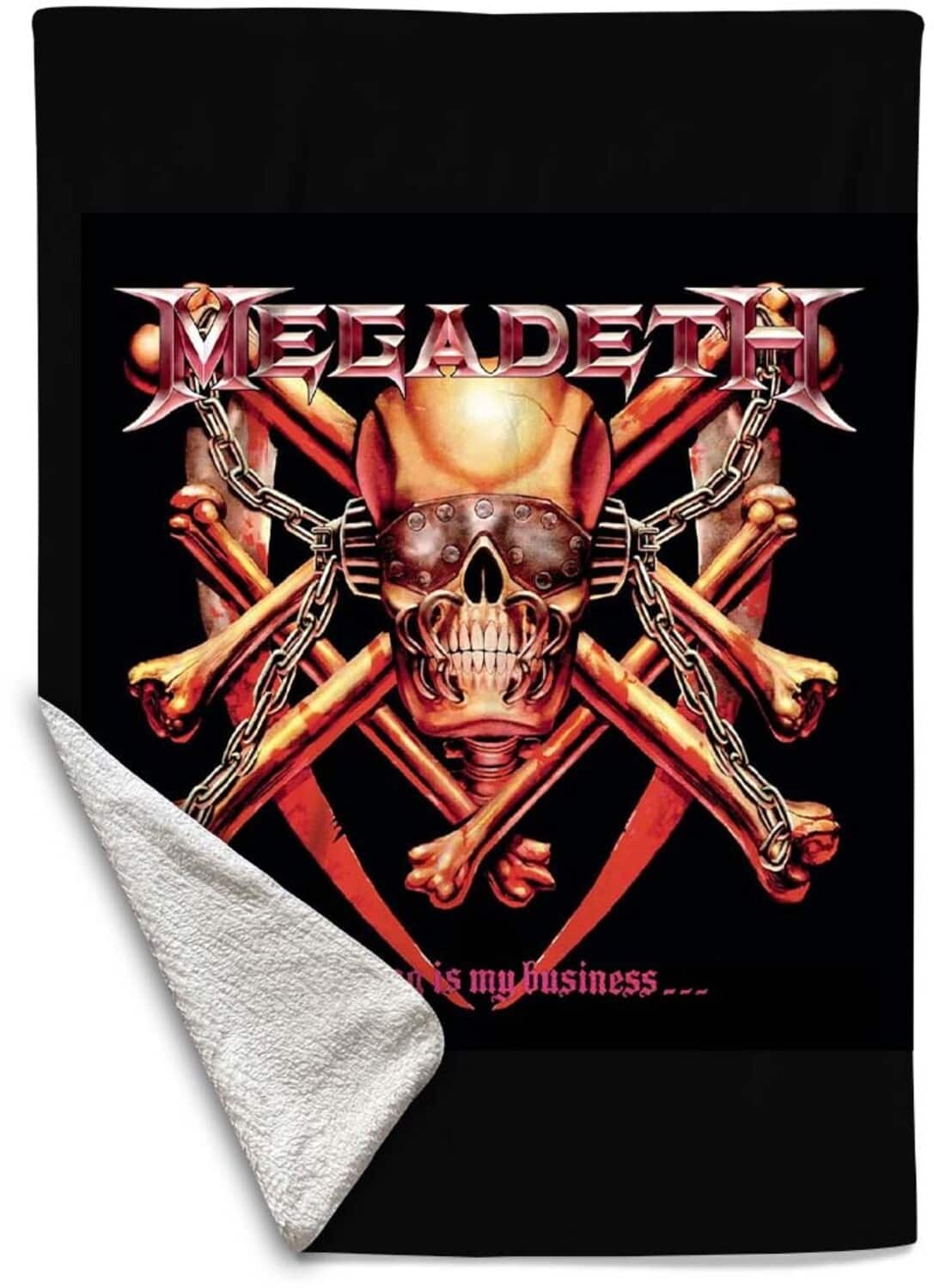 PopMarket - Megadeth - Rocksax - Megadeth - Killing Is My Business - Sherpa Fleece Throw (50 in x 60 in) - Multicolor price history on PriceWatchPro