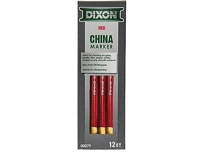 DIXON
RED
CHINA MARKER
Ideal for marking on glass, plastic, film, paper, metal, rubber or any smooth surface.
Easy Peel Off Whopper
Needs No Sharpening
PHANO-C
PHANO-C
PHANO-C
00079
12CT