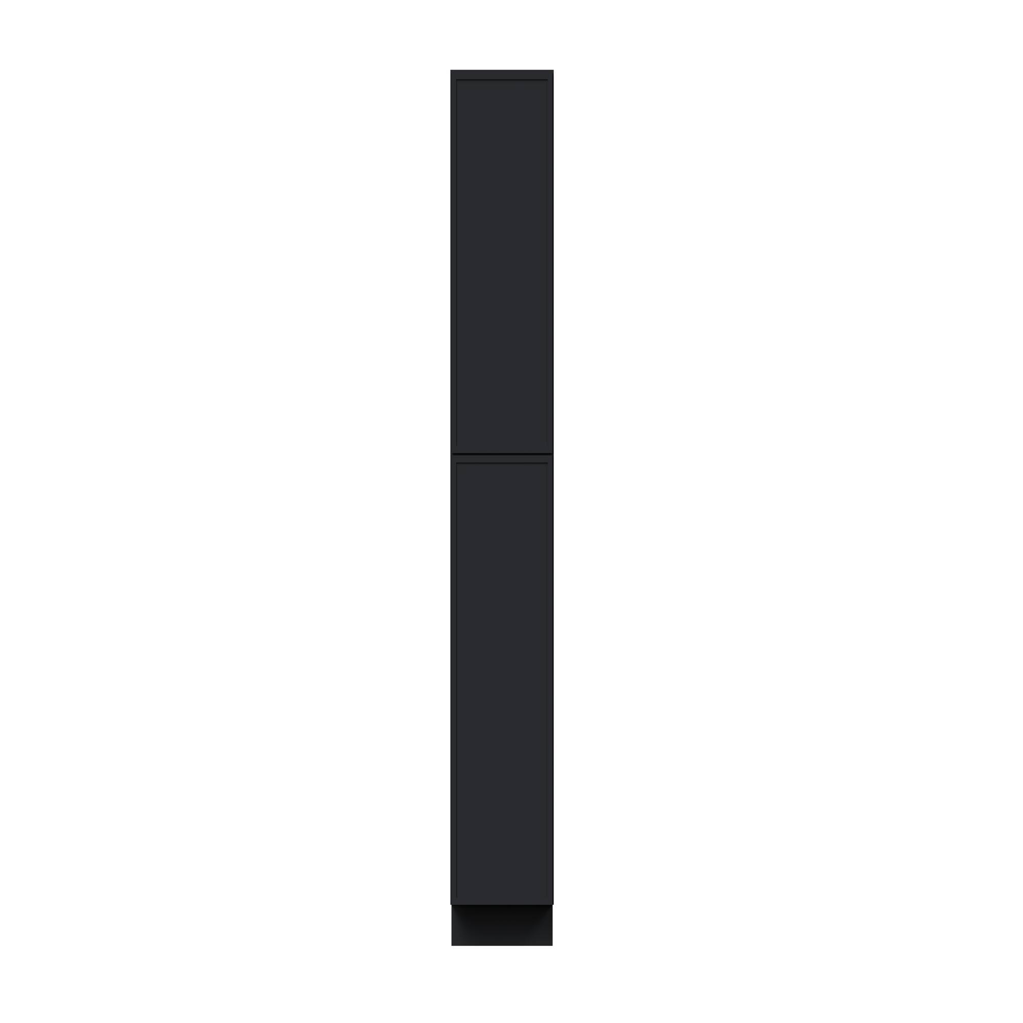 Alt View 1. Boyel Living - 18-in W x 96-in H x 27-in D Shaker RTA Kitchen Pantry Tall Cabinet with Soft-Close - Black.