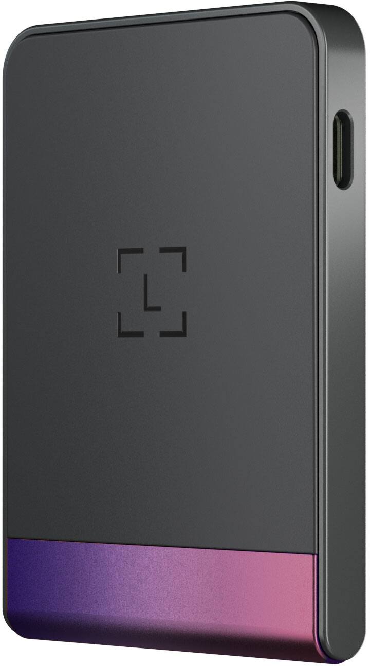 Angle. Ledger - Flex Crypto Hardware Wallet with Recovery Key - Crimson Magenta.