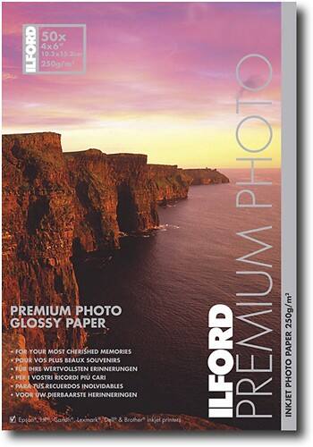 Front Standard. Ilford - 50-Pack 4" x 6" Premium Glossy Photo Paper.