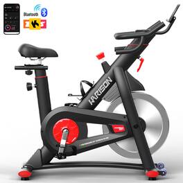 HARISON - Semi-Commerical Magnetic Exercise Bike with Bluetooth, Stationary Bikes for Home 400lbs Capacity(BBX11) - Black