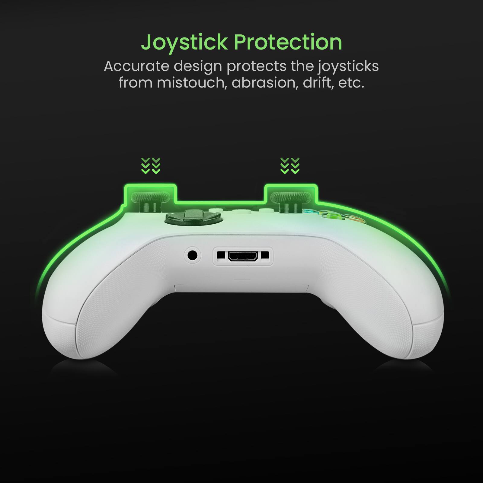 Joystick Protection: Accurate design protects the joysticks from mistouch, abrasion, drift, etc.
