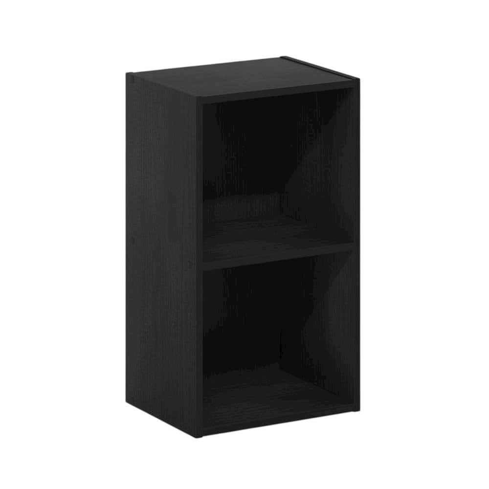 FurniFact - Wood Bookcase with Multiple Shelves for Storage and Display - Blackwood