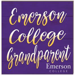 Jardine - Emerson College Lions 10'' x 10'' Grandparent Plaque - Purple
