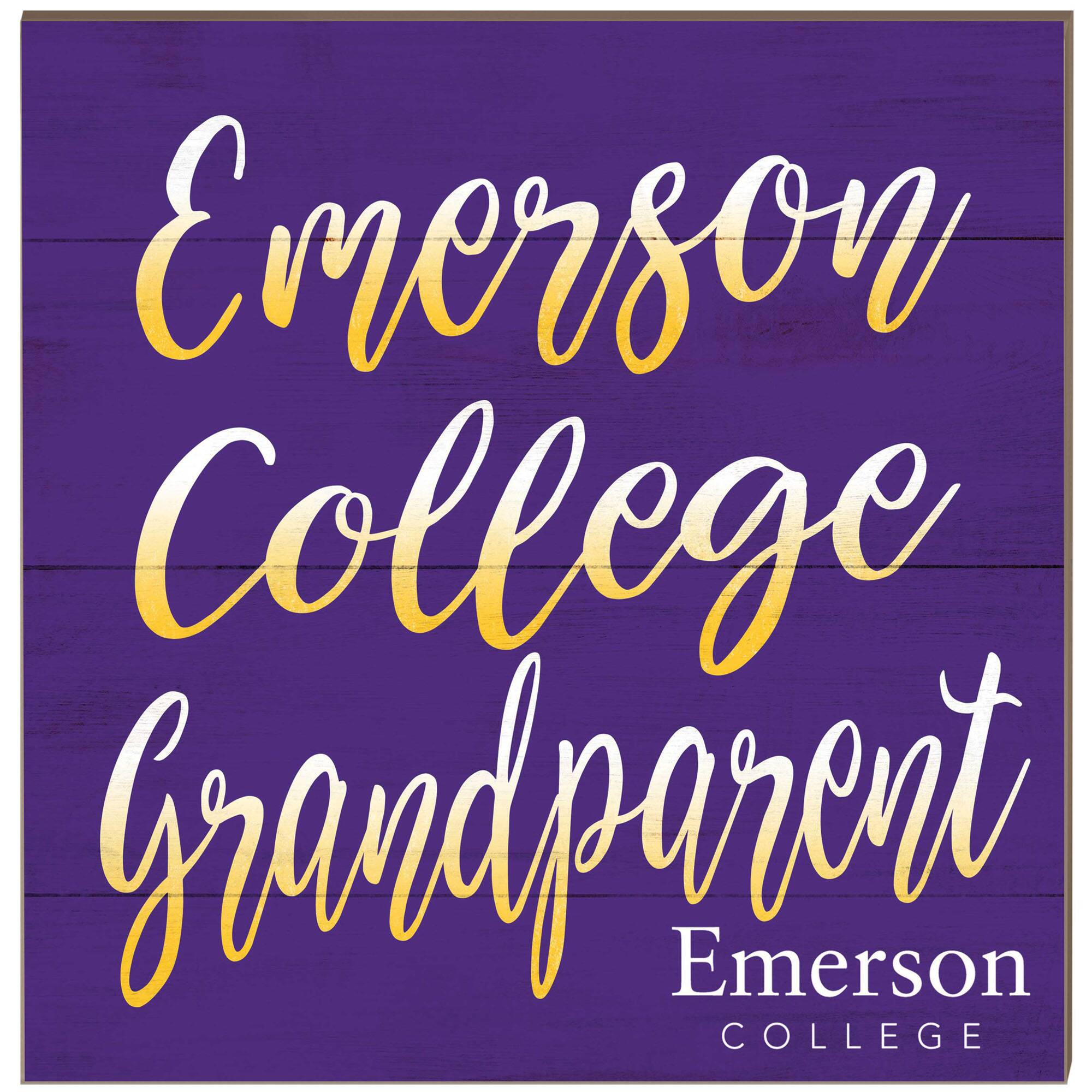 Emerson College Lions 10'' x 10'' Grandparent Plaque