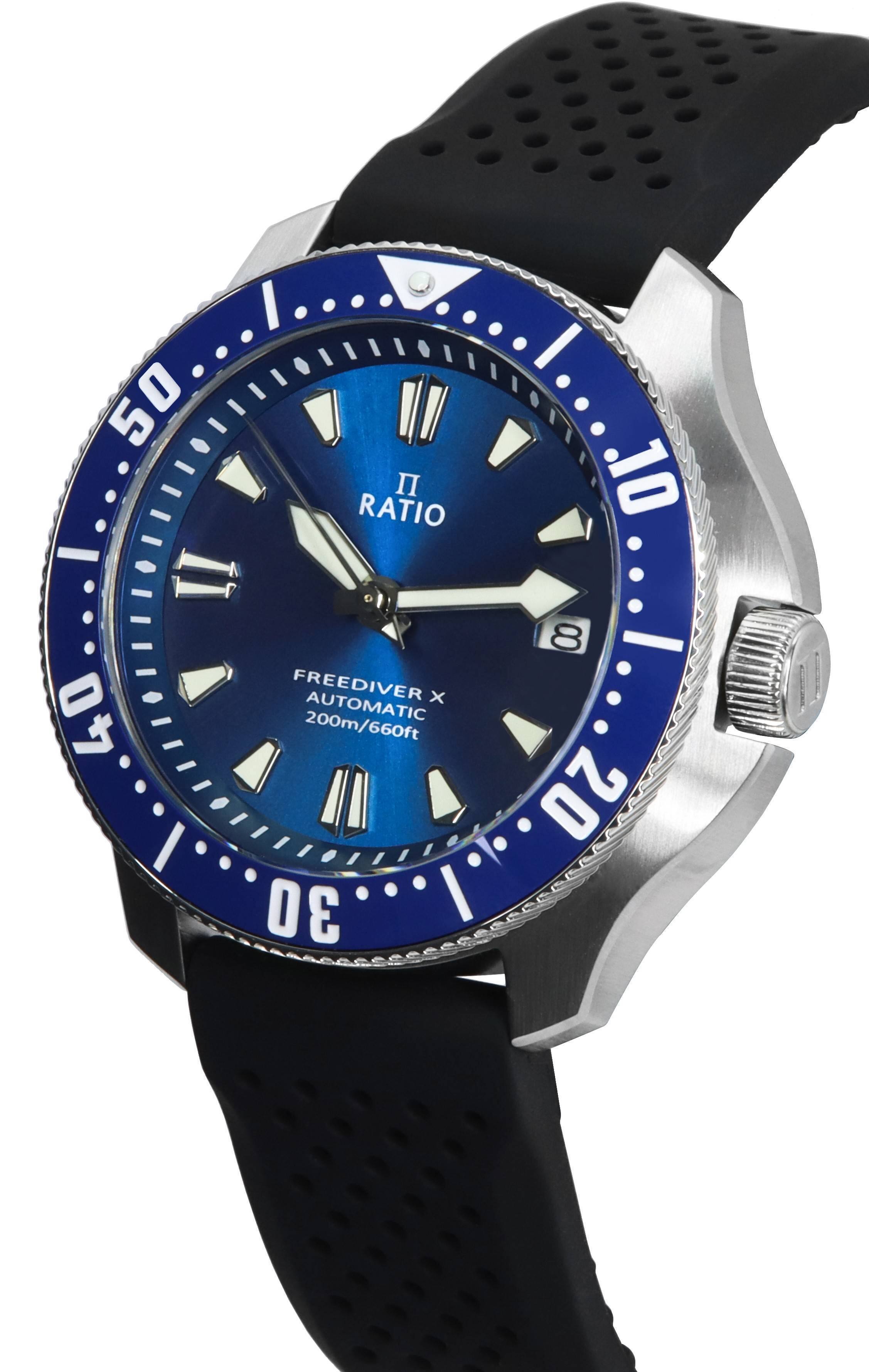 50 - I RATIO 10 40 FREEDIVER x AUTOMATIC 200m/660ft 30 8 20

II RATIO

FREEDIVER x AUTOMATIC
200m/660ft