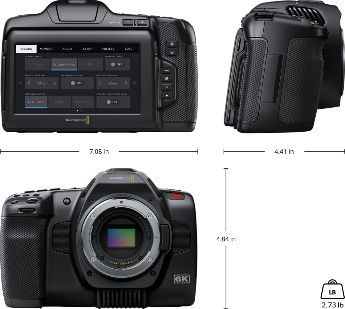 Blackmagic Design Pocket Cinema Camera 6K Pro CINECAMPOCHDEF06P