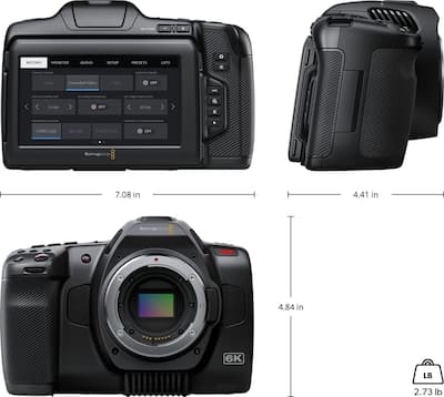 Blackmagic Design Pocket Cinema Camera 6K Pro CINECAMPOCHDEF06P Blackmagic Design Pocket Cinema Camera 6K Pro CINECAMPOCHDEF06P