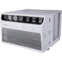 Hisense - 350 sq. ft. 8,000 BTU Smart Window Inverter Air Conditioner with Wi-fi and Remote Control - White - Front_Zoom