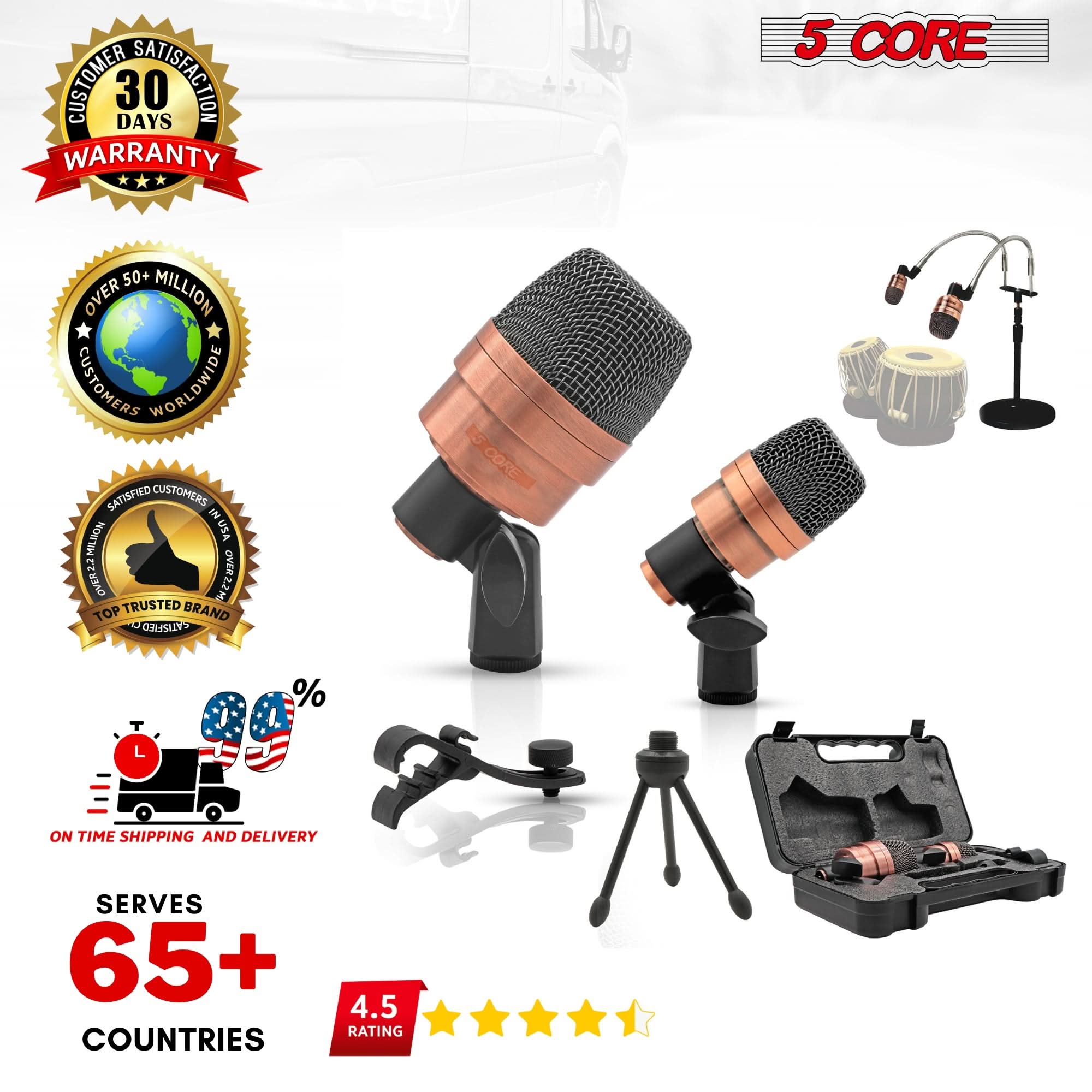 - **Customer Satisfaction 30 Days Warranty**
- **5 Core**
- **Over 50+ Million Customers Worldwide**
- **Satisfied Customers in the USA**
- **Top Trusted Brand**
- **On Time Shipping and Delivery**
- **Serves 65+ Countries**
- **4.5 Rating**