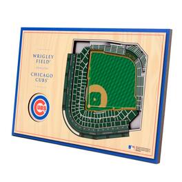 YouTheFan - Chicago Cubs 14'' x 10.5'' 3D StadiumViews Desktop Display - Brown