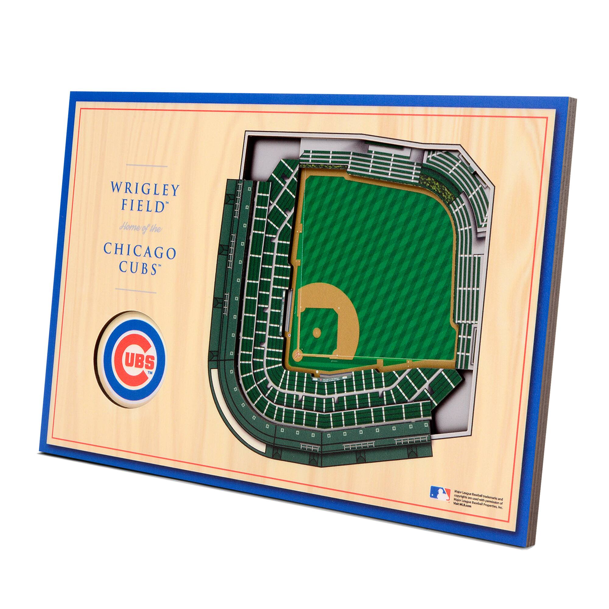 Chicago Cubs 14'' x 10.5'' 3D StadiumViews Desktop Display