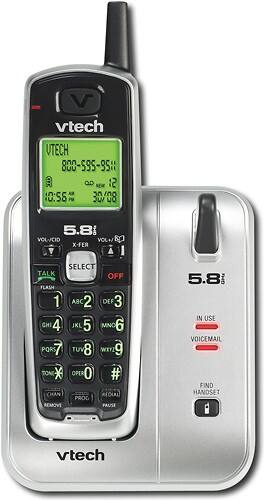 Front Standard. Vtech - 5.8GHz Cordless Phone.