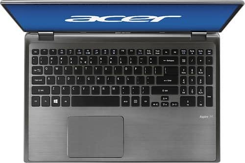 Alt View Standard 3. Acer - Aspire 15.6" Touch-Screen Laptop - 6GB Memory - 500GB Hard Drive - Dark Silver Aluminum.