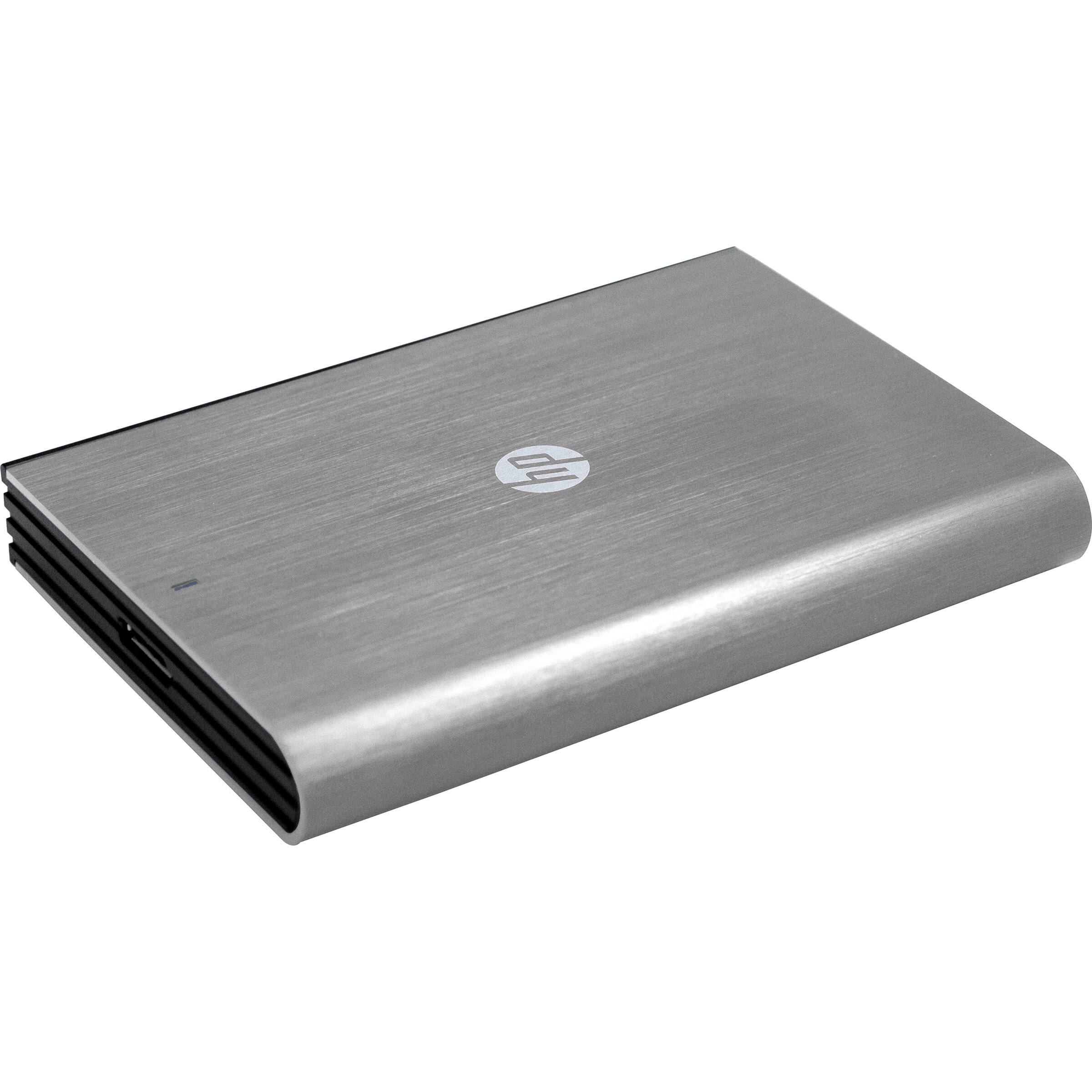 Best Buy: HP 1TB External USB 3.0 Portable Hard Drive Silver ...